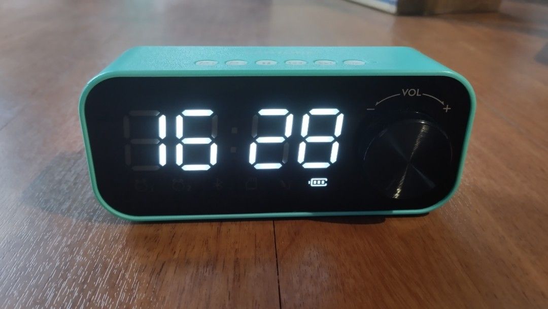 Multifunction Digital Clock Alarm Clock Bluetooth Speaker AUS (Category: Clocks) located in Marikina City. Submitted by PickClickShip (Listing ID 1389383353, Image 3). Description: Multifunction Digital Clock Alarm Clock Bluetooth Speaker AUS A compact and handy clock for your kitchen, bedroom, office, shop with a nice clear white LED Digital light. - Brand: Pantone AUS - Color: Team - Can be set with 2 Alarm settings - Adjustable volume knob - w
