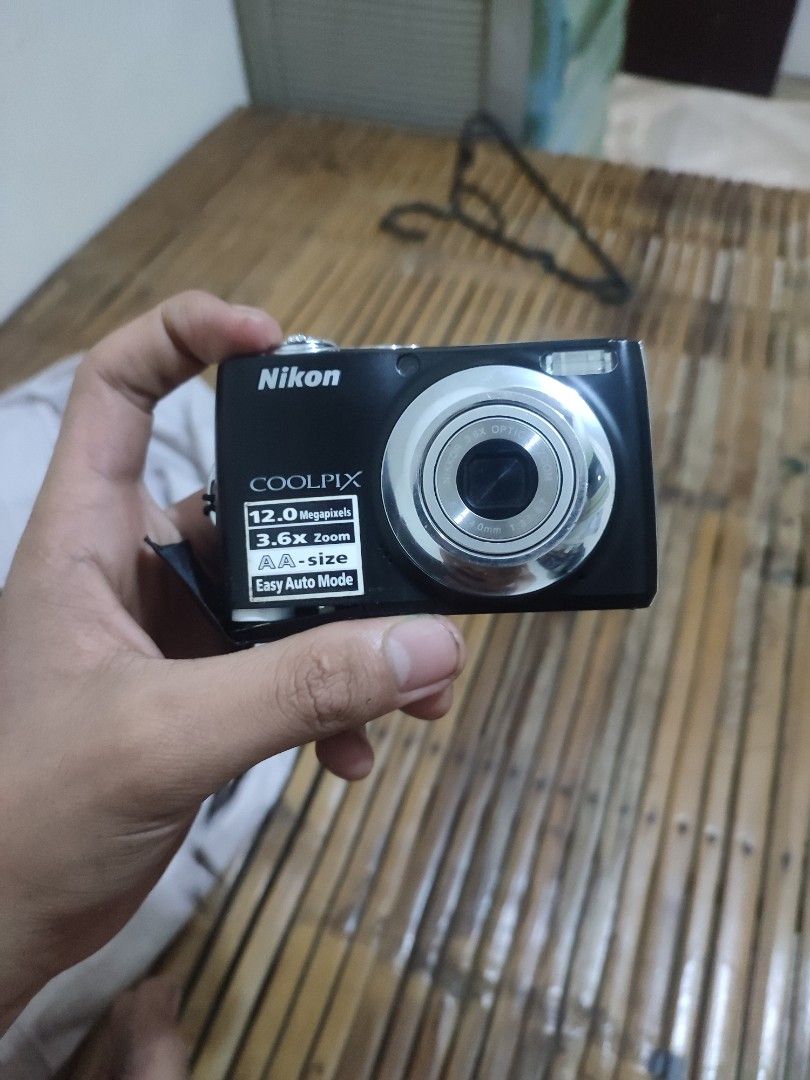 nikon coolpix l22 (Category: Cameras) located in Manila. Submitted by gigipieen (Listing ID 1389484760, Image 1). Description: NIKON COOLPIX L22 4,000 FEATURES: 12.10 Mega Pixel 3.6x Zoom-NIKKOR glass lens. 3.0-inch TFT LCD monitor. CCD Sensor INCLUSION: Unit Battery (double A) Charger SD CARD digicam pouch ISSUE: battery door needs tape, yun lang. 8/10 cosmetics can do vc lalamove and jnt meetup here sa sm dasma.
