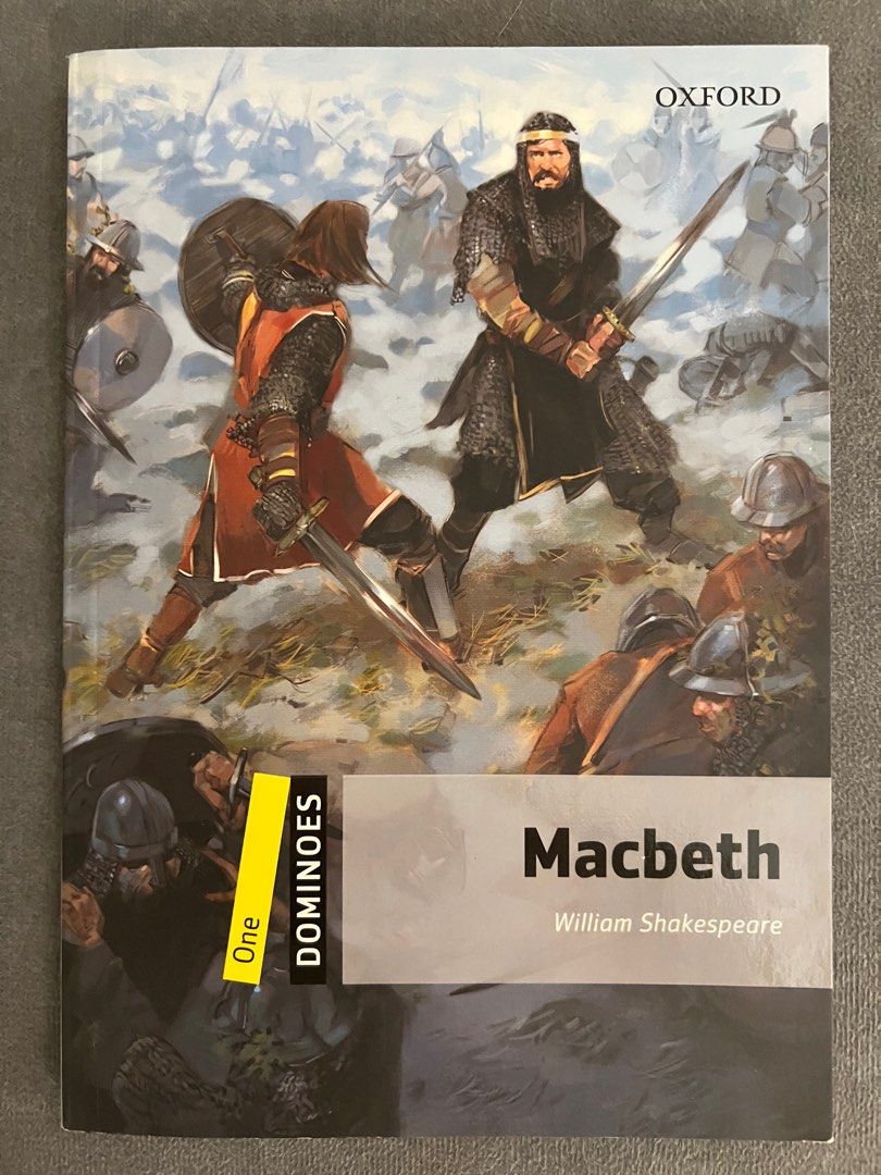 Macbeth （分類：小說及非小說）位於 Hong Kong。 由 momo1010.10 提交（商品編號 1389463475，圖片 1）。簡介： Oxford Dominoes One edition of Macbeth by William Shakespeare. The cover features an illustration of a battle scene. The book is part of the Dominoes series. It is a paperback book.。