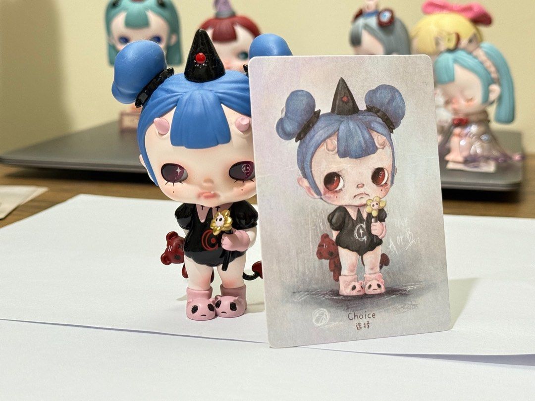 POPMART TinyTiny (Choice) (Category: Designer & Blind Box Toys) located in Quezon City. Submitted by cluttercures (Listing ID 1389471223, Image 1). Description: Authenic POPMART TinyTiny (Choice) Note: Does not come in a box or wrapper anymore but it comes with its photo card Bought from POPMART MOA Rfs: No longer collecting Loc: Quezon City Lalamove ready .