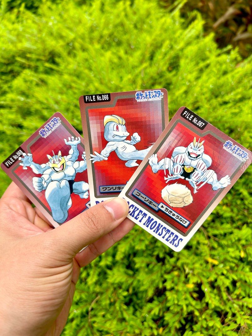 Set] Machamp Machoke Machop Pocket Monster Carddass Japanese TCG Pokemon  Cards Vintage, Hobbies & Toys, Toys & Games on Carousell