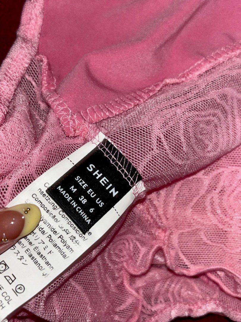 SHEIN Pink Top (Category: Others Tops) located in Bacoor. Submitted by fmax19 (Listing ID 1389432217, Image 3). Description: Size: Medium.