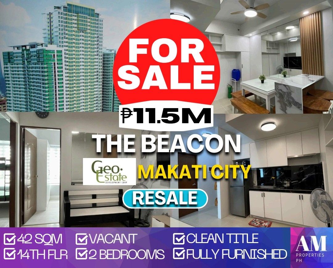 The Beacon 2BR condo unit for sale clean title in Makati City, Property ...