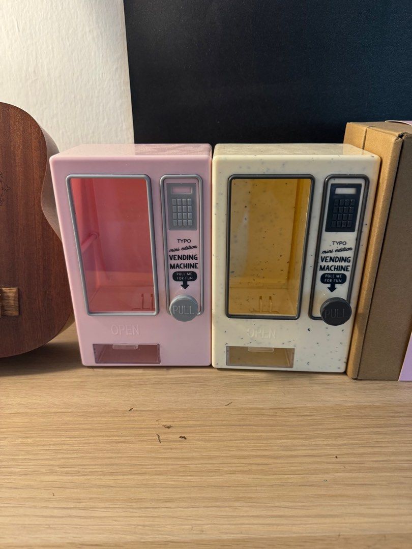Tiny vending machine (Category: Interactive Toys) located in Singapore. Submitted by bargainbride (Listing ID 1389380268, Image 1). Description: 1 for $10 2 for $16 Can be used to dispense items. No capsules provided.