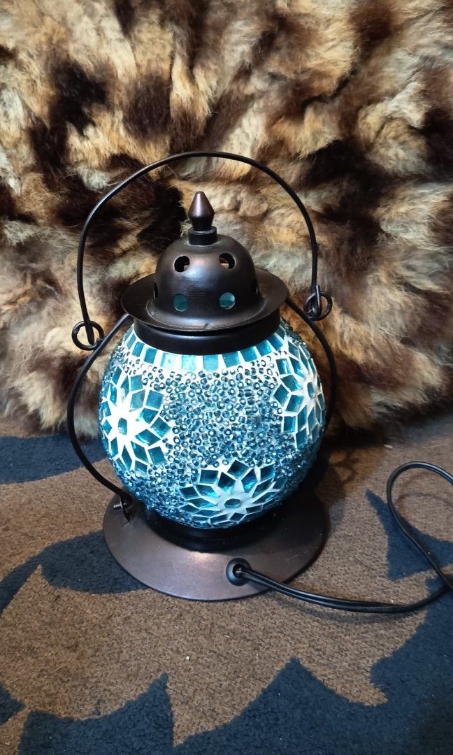 Turkish Moroccan Mosaic Lamp Lantern shape (Category: Lighting) located in Binangonan. Submitted by retrovintagesourceph (Listing ID 1389446602, Image 2). Description: Size (W x H x D): 6.1 x 7.9 x 5.1 inches (155 x 200 Weight: 24.2 oz (670 g).