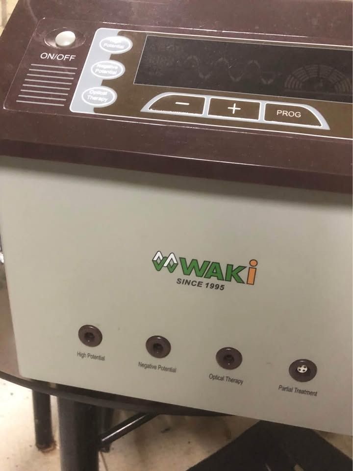 WAKI THERAPY FOR STROKE AND HIGH BLOOD (Category: Medical Supplies & Tools) located in General Trias. Submitted by hasahito_kurat (Listing ID 1389410746, Image 2). Description: WAKI THERAPY HINDI PO MASYADONG NAGAMIT KAYA BENTA NALANG .. PM NLANG PO COMPLETE PA YAN WITH CABLE AND OTHER PERIPHERALS.