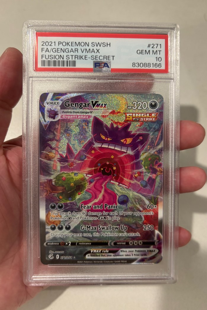 [WTS/WTT] Gengar Vmax PSA 10 / Gengar 271 / Fusion Strike / Paldean ...