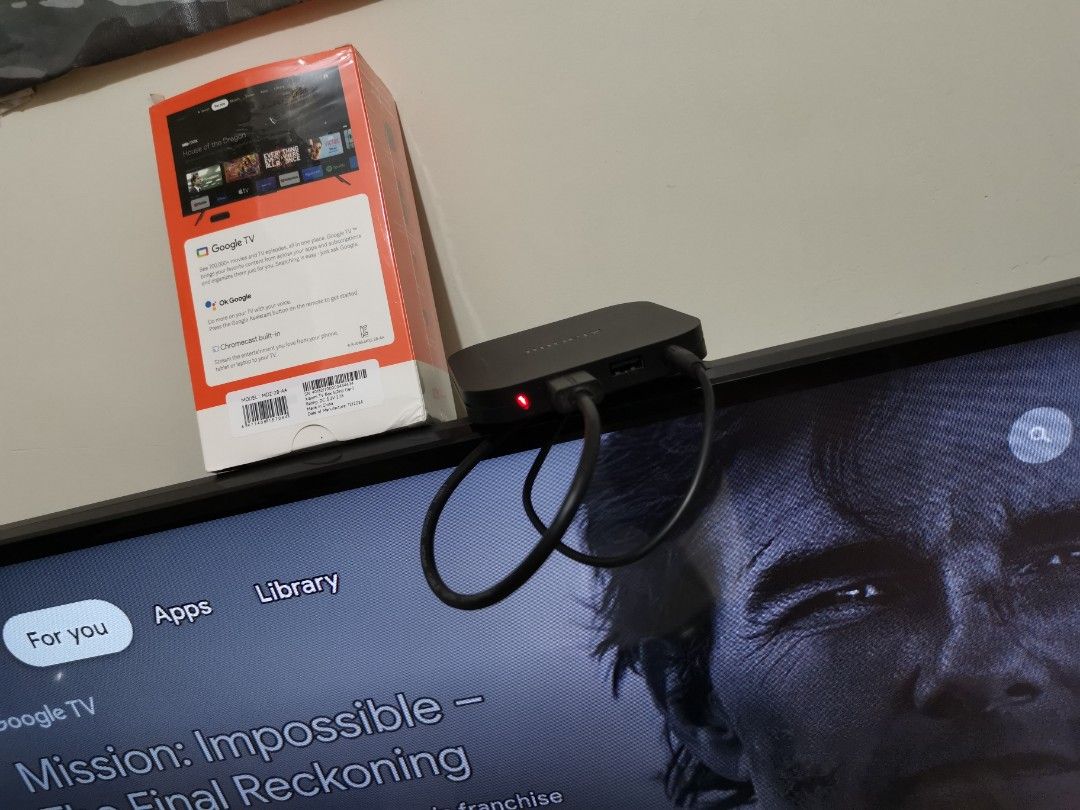 Xiaomi Mi TV Box S 2nd Gen (Category: Media Streamers & Hubs) located in Pasig City. Submitted by 21.decluttering (Listing ID 1389442026, Image 3). Description: Complete with box and accessories. Purchase at Mi official store Jan 2025 (will provide e-invoice/official receipt) --- Product Name: Xiaomi TV Box S 2nd Gen Output Resolution: 4K (3840 x 2160) CPU: Quad-Core Cortex-A55 GPU: ARM Mali G31 MP2 RAM: 2GB ROM: 8GB Operating system: Google TV,w
