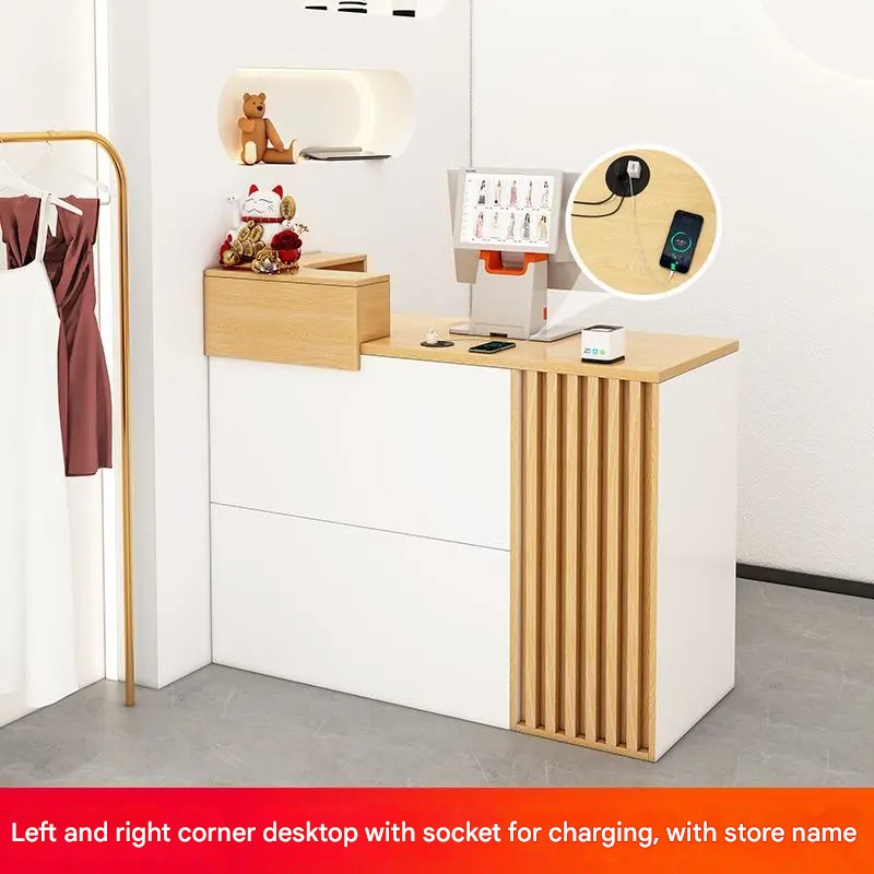 YL113 Cashier Counter, Store Counter, Corner Screen Clothing Store ...