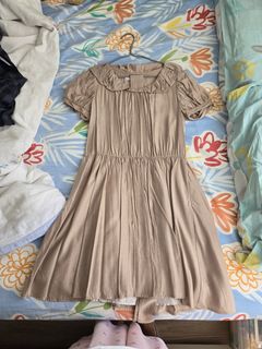 Bread n Butter 香檳金褶皺連身裙64239251642883110