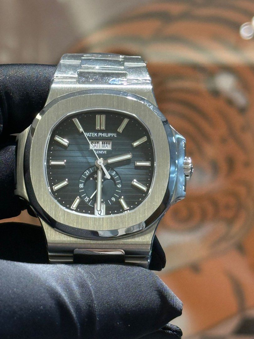 MAY2026 Patek Philippe 5726/1A Blue Nautilus Stainless Steel Full Set (Category: Watches) located in Singapore. Submitted by ikikik13 (Listing ID 1389631337, Image 2). Description: .