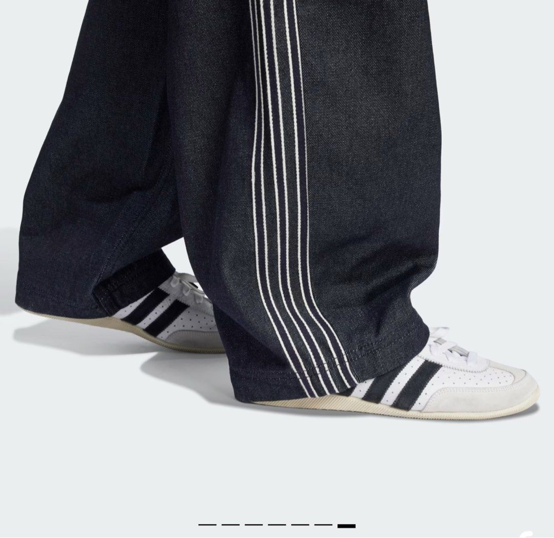 Bnew Adidas wideleg denim pants (Category: Jeans) located in San Jose del Monte. Submitted by mdfckinglit (Listing ID 1389610919, Image 3). Description: RFS NOT MY SIZE size 28 on tag but kasya sya upto 29 waist BNEW WITH TAGS SRP 9k.