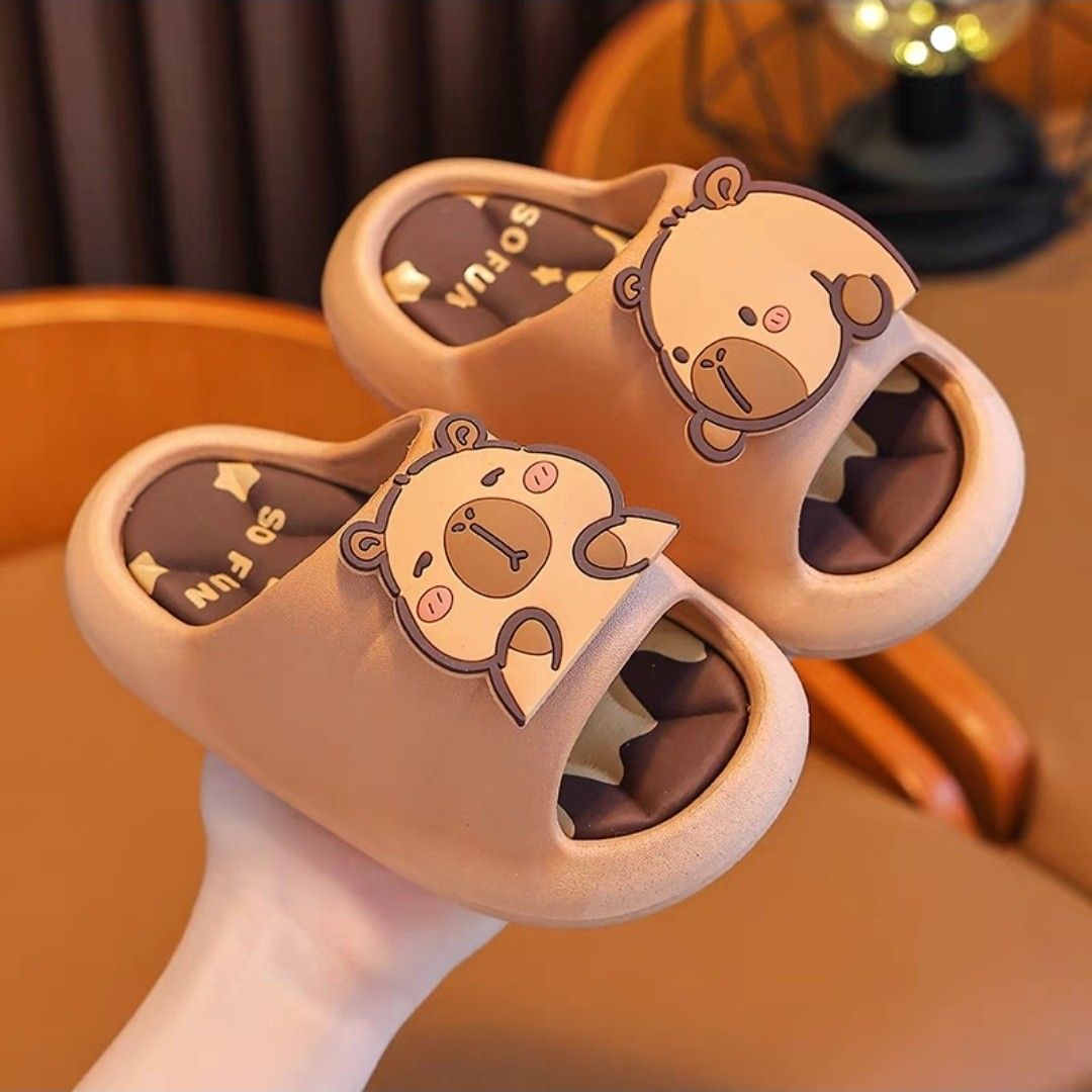 Cabybara Slippers (Category: Babies & Kids Fashion) located in Singapore. Submitted by jesusluvm3 (Listing ID 1389520249, Image 1). Description: Brand new Inner length 20cm.