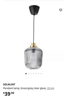 Ikea glass For Sale Lighting Carousell Singapore