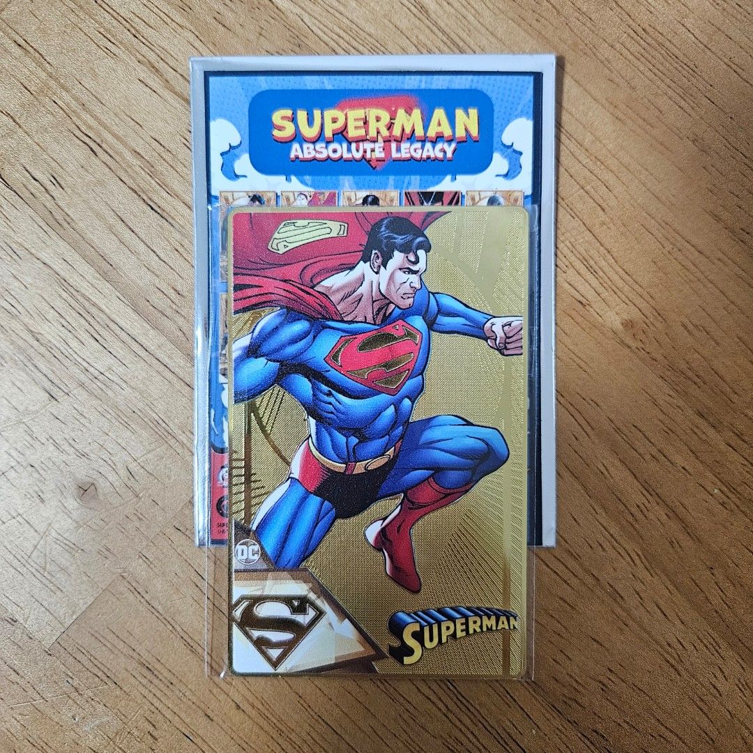 CPCM DC Superman Metallic Metal Card Gold Kryptonite Meatal Card Wave 2 ...