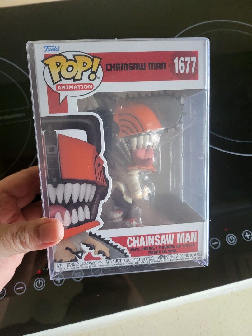 Funko chainsaw man (Category: Designer & Blind Box Toys) located in Manila. Submitted by popster21 (Listing ID 1389555256, Image 1). Description: mint condition bnew no crease and damage with free new protector.
