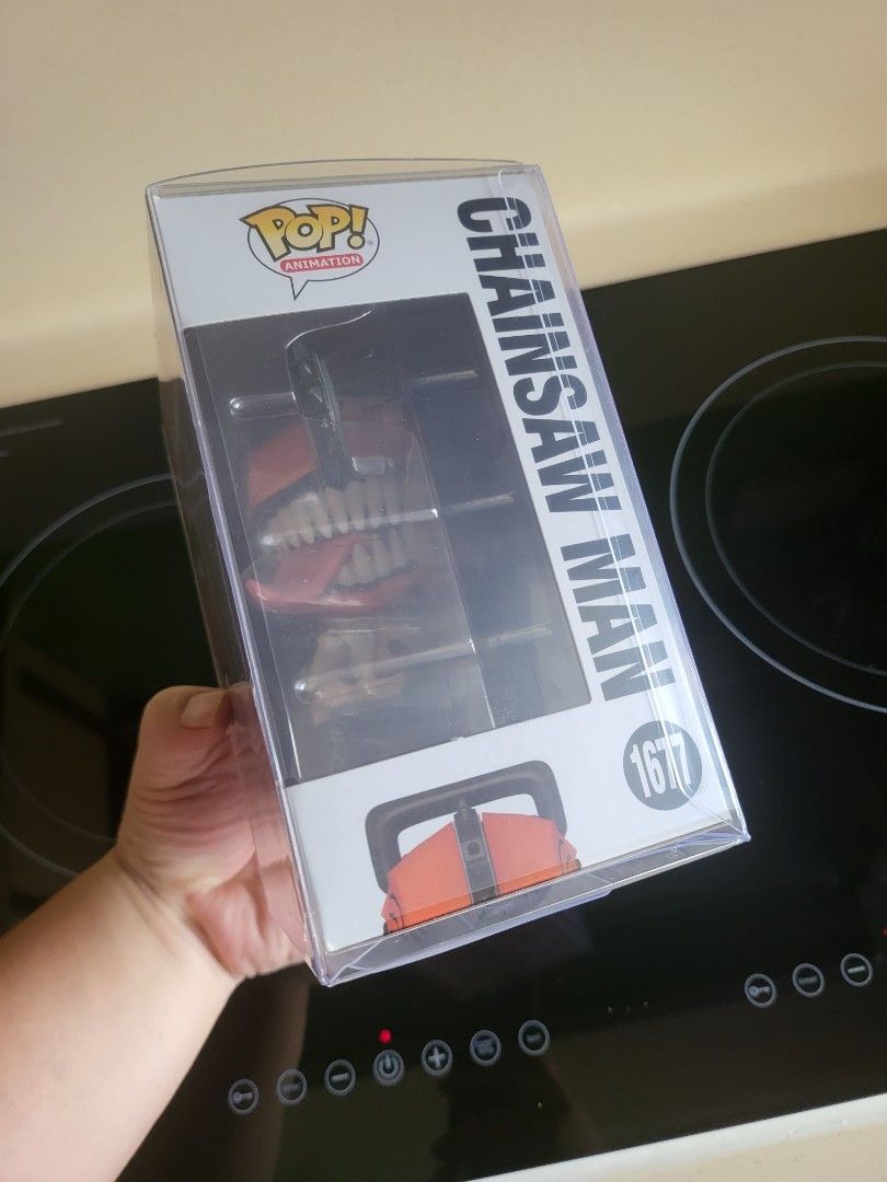 Funko chainsaw man (Category: Designer & Blind Box Toys) located in Manila. Submitted by popster21 (Listing ID 1389555256, Image 3). Description: mint condition bnew no crease and damage with free new protector.