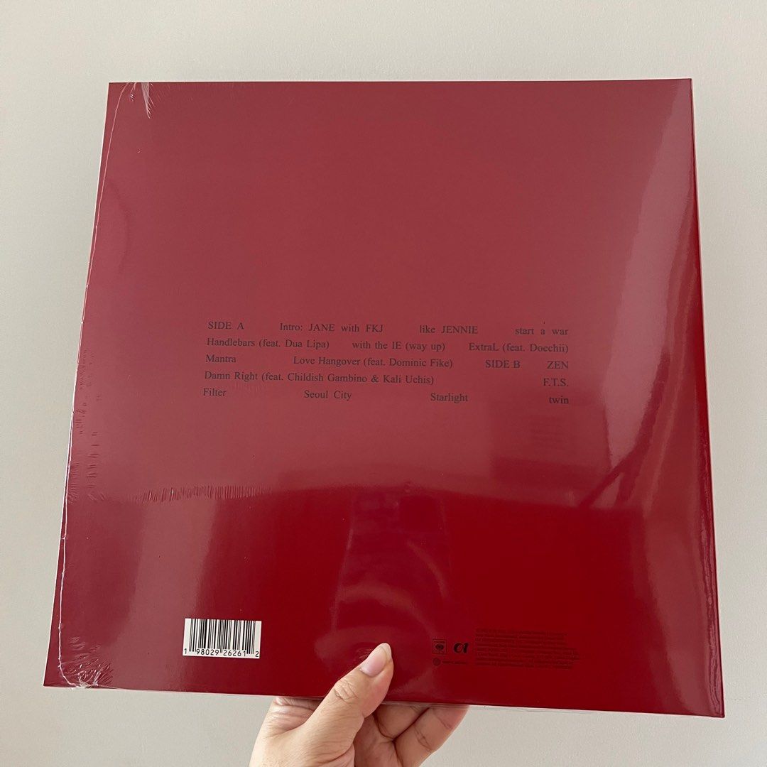 Jennie (Blackpink) - Ruby (Transparent Ruby Red) vinyl, Hobbies