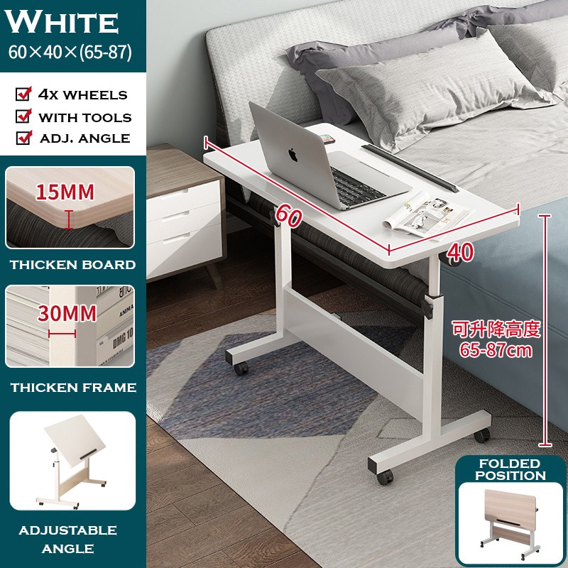 Laptop Bed Side Table | Adjustable Laptop Side Table| Bedroom Computer ...