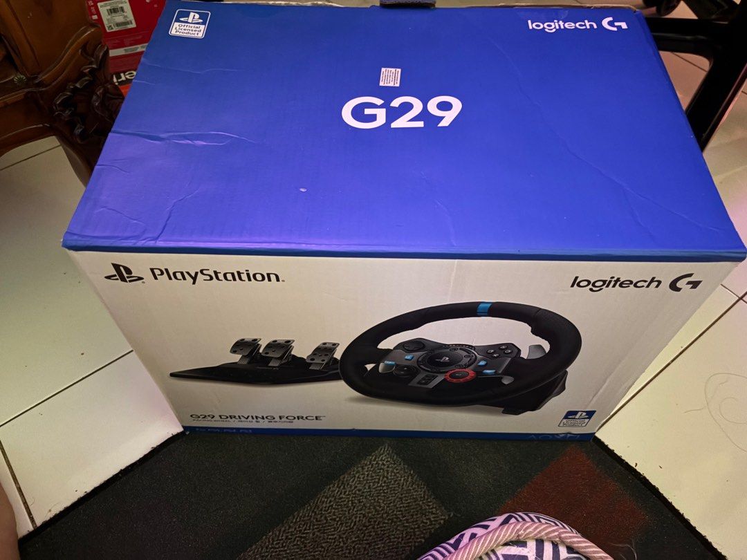 Logitech g29 (Category: Other Accessories) located in Kuching. Submitted by fakhrul_habib (Listing ID 1389529421, Image 2). Description: Buy on june 2025 Just use it for 3 time.