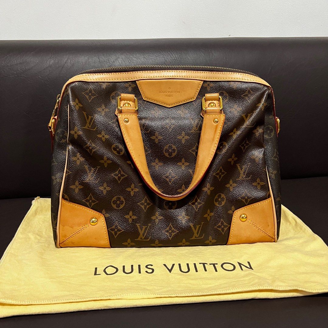 Louis Vuitton LV Retiro PM (Category: Luxury Bags & Wallets) located in Capas. Submitted by prelovvvedcloset (Listing ID 1389488490, Image 1). Description: Note: zipper replacement and leather top trim to gusset, change suede lining (real suede), changed piping Rush selling, need funds. Taken care regularly with leather lotion. Message for more pictures.