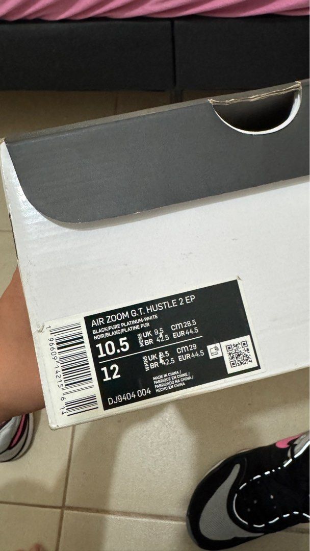 Nike GT Hustle 2 (Category: Sneakers) located in Manila. Submitted by offthehype (Listing ID 1389511477, Image 3). Description: Nike GT Hustle 2 Size 10.5 US Very good condition Used twice only on smooth or polished concrete court at Don Bosco Makati Srp is 9395 Price is fixed.