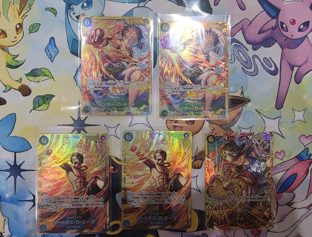 OP13 Luffy, Ace and Sabo SEC, Hobbies & Toys, Toys & Games on Carousell