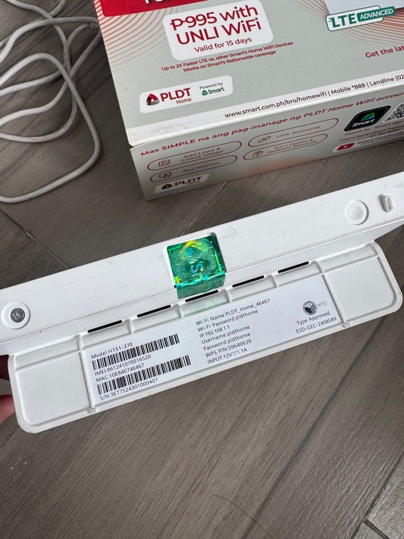 PLDT Prepaid Home Wifi Advanced (Category: Networking) located in Manila. Submitted by Miiiilaaa (Listing ID 1389489624, Image 3). Description: .