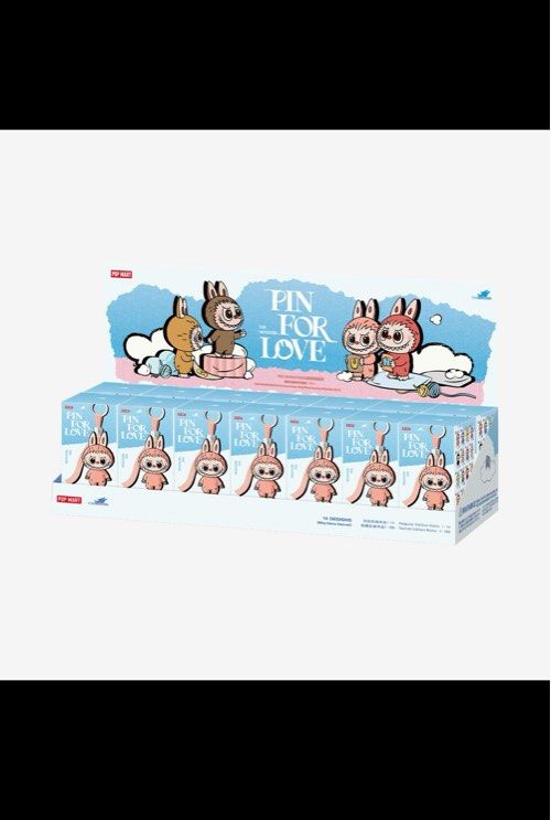 POP MART FIN FOR LOVE ラブブV4 青色 2個セット POP MART Labubu v4