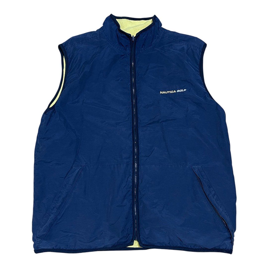 Reversible Nautica Golf Vest (Category: Coats, Jackets and Outerwear) located in Villasis. Submitted by aldrian30 (Listing ID 1389611989, Image 1). Description: Reversible Nautica Golf Vest Size XL (24*28) No issues *Color may vary due to lighting* Php 489 + sf Baguio Area.
