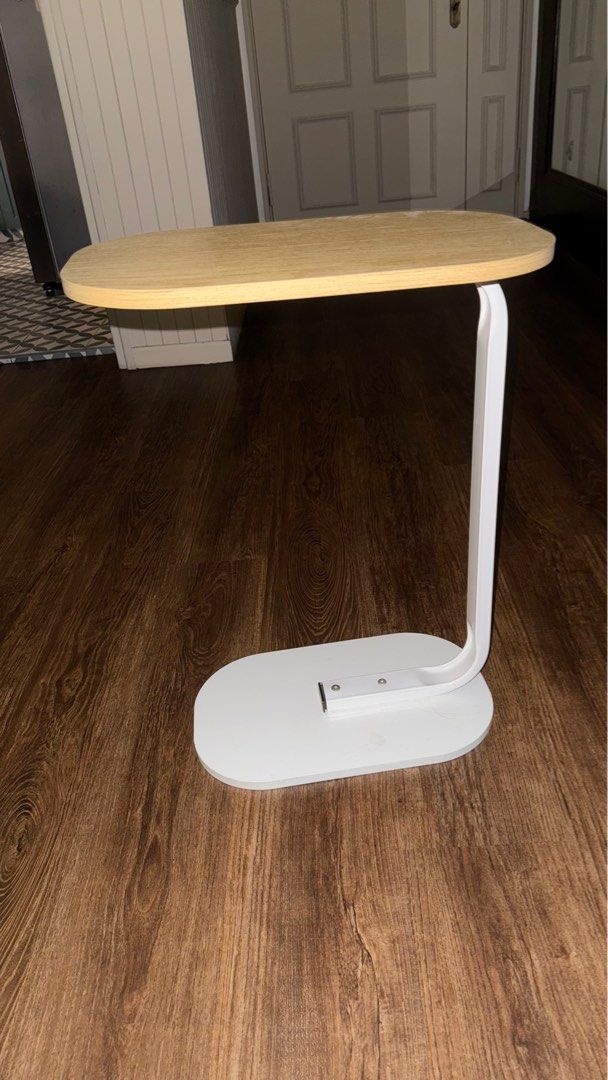 Side table (Category: Tables & Sets) located in Singapore. Submitted by chancess (Listing ID 1389598782, Image 3). Description: ✅ Used only for 2 months, no flaws (at least visible to me!) ✅ If needed, simply use an Allen Key to dismantle ✅ Price is negotiable ✅ Must be pick up at my location. If not, please arrange delivery on your end 🙏 Disclaimer: A bit wobbly by nature due to thin part between base and table top, so I do not suggest putting 
