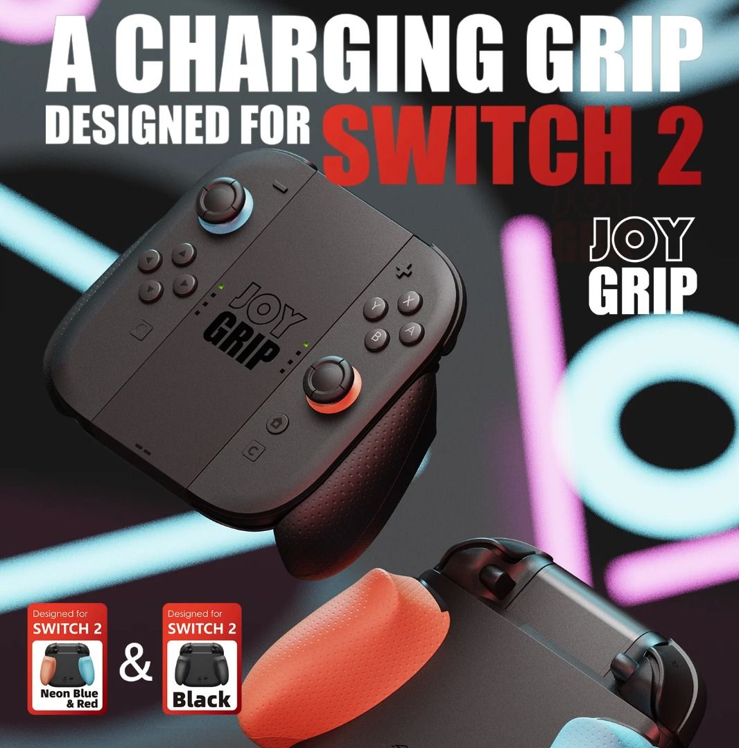 Skull & Co. JoyGrip: Joy-Con Charging Grip for Nintendo Switch 2 (Category: Controllers) located in Las Pinas. Submitted by techsmartph (Listing ID 1389498817, Image 3). Description: * JoyGrip: Joy-Con Charging Grip for Nintendo SWITCH2 * In-Play Charging-Allow you to charge your device while playing, ensuring uninterrupted gaming. * Ergonomic Design-Contoured and comfortable grip design for fatigue-free long gaming sessions * Swappable Grip Desi