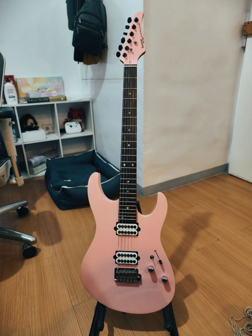 SQOE SEIB500 with Seymour Duncan Invader Set (Category: Musical Instruments) located in Calamba. Submitted by kusabibi (Listing ID 1389552091, Image 1). Description: OR SALE ONLY. Location: Dasma (Idesia or SM Dasma) Can ship via lalamove. - Modern C Canadian Roasted Maple Neck with painted headstock - Indian Rosewood Fretboard with abalone inlay and 24 high anti corrosion fretwire and 16 radius - SQOE 2 Point Tremolo System (pero wala na sakin y