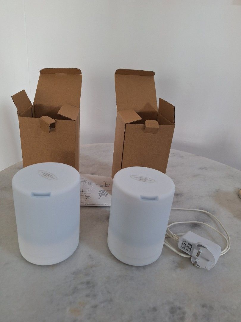 Table Lamp (Category: Home Fragrance) located in Singapore. Submitted by chongtay (Listing ID 1389544599, Image 1). Description: table lamp with option for aroma diffuser. used one time only for 1 set. the other set have not uses at all..