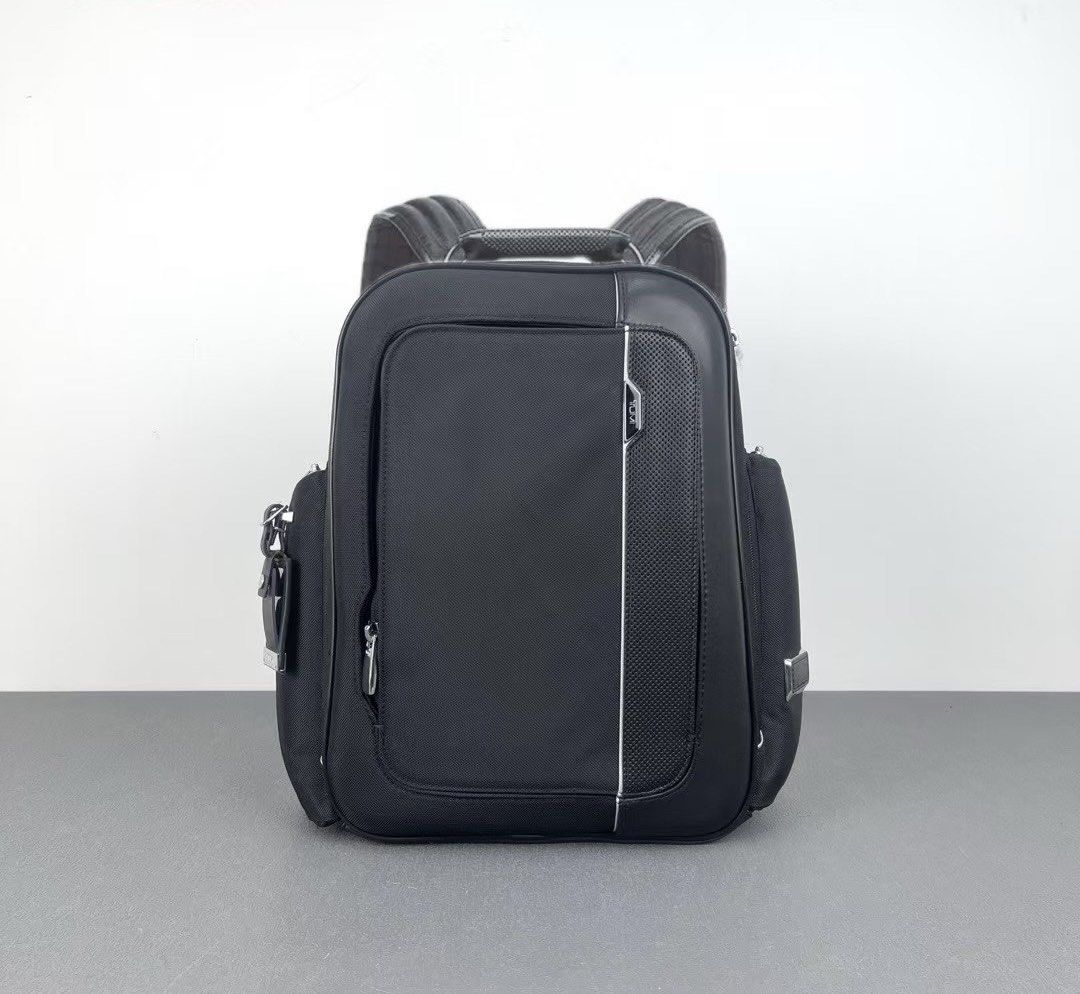Tumi Arrive Larson Backpack (Category: Backpacks) located in Manila. Submitted by bagmaniaph (Listing ID 1389658191, Image 1). Description: This compact backpack offers modern utility and casual sophistication that’s perfect for your everyday needs. Appointed with just the right pockets, it fits (and protects) your laptop, water bottle, and other daily essentials. The Arrivé Collection takes its cues from automotive design, with high-polish chrom