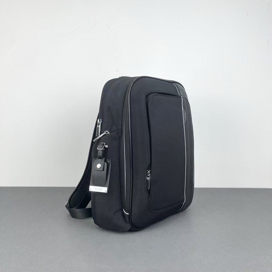 Tumi Arrive Larson Backpack (Category: Backpacks) located in Manila. Submitted by bagmaniaph (Listing ID 1389658191, Image 2). Description: This compact backpack offers modern utility and casual sophistication that’s perfect for your everyday needs. Appointed with just the right pockets, it fits (and protects) your laptop, water bottle, and other daily essentials. The Arrivé Collection takes its cues from automotive design, with high-polish chrom