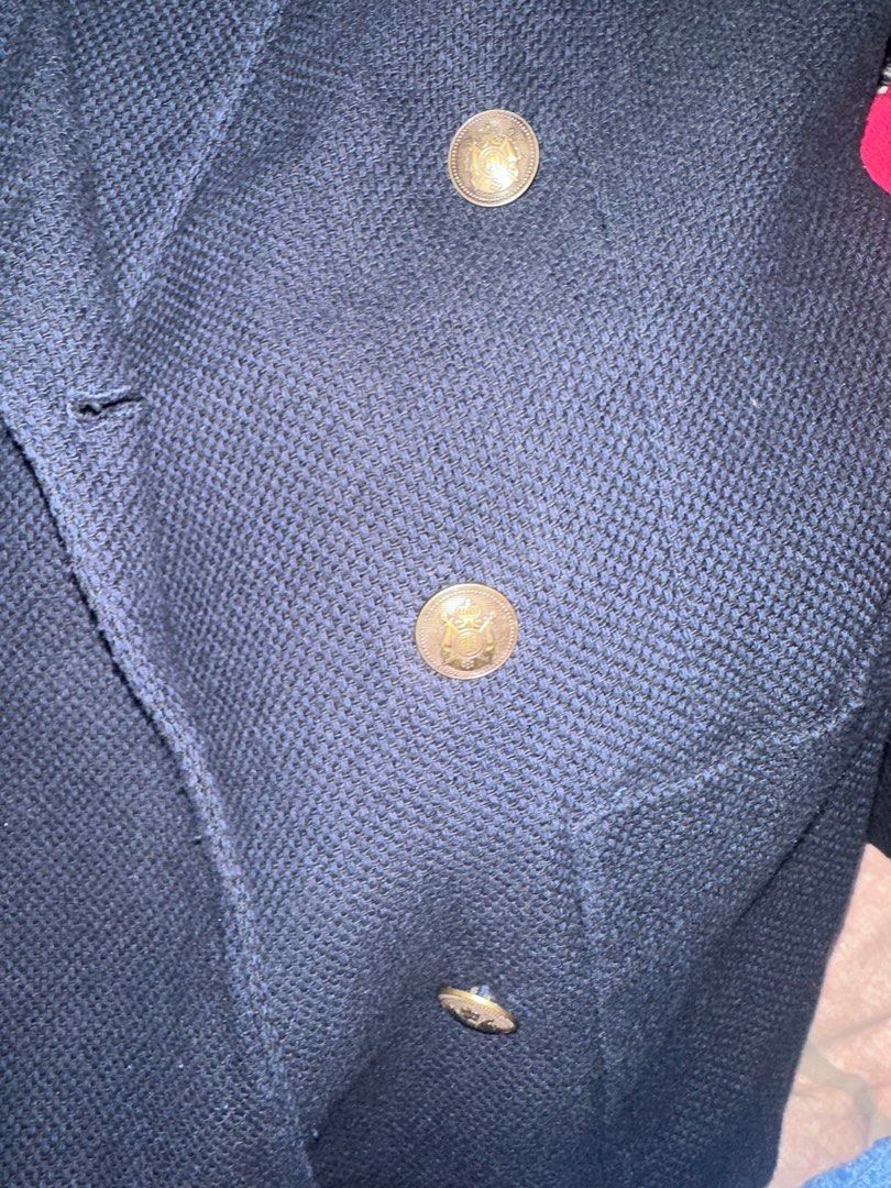 Zara Navy Blue Tweed Jacket XL (Category: Coats, Jackets and Outerwear) located in Manila. Submitted by everythingsale101 (Listing ID 1389519339, Image 2). Description: XL.