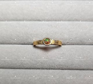 全新 天然水晶 Opal 歐泊 S925 Silver 純銀 銀鍍金 戒指 Natural Crystal Opal Ring 活口戒 圈口可調節 #00164236505306626110