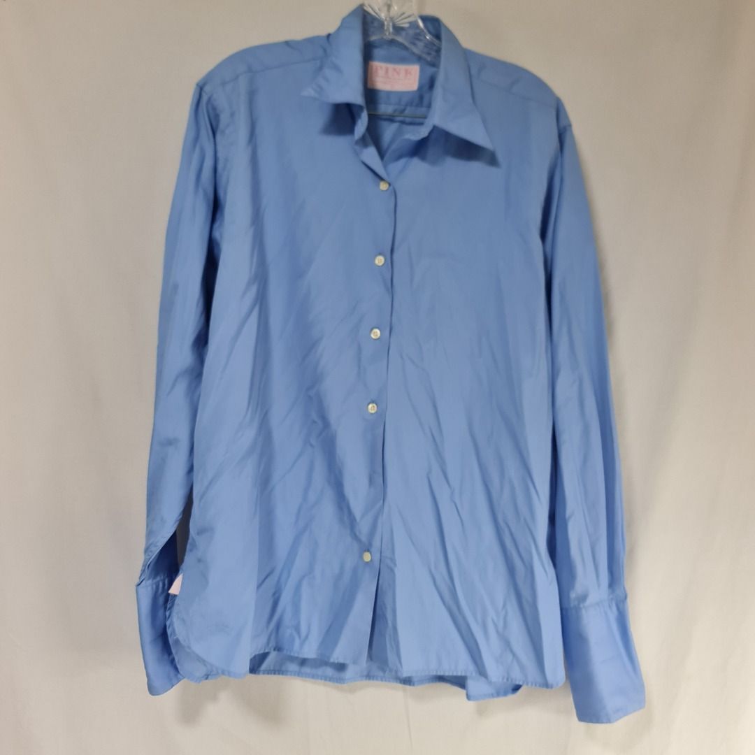 * * Thomas Pink - Declutter Sale 002 * * (Category: Formal Shirts) located in Quezon City. Submitted by jkr_kenshin (Listing ID 1384560761, Image 1). Description: Pre Loved Authentic Thomas Pink Item is used. Boxed and stored for a year Size is posted in the picture ______________________________ Blue / Vintage Made in Ireland US 14 / 16 / EUR 44 ______________________________ R E A D C A R E F U L L Y First to pay get the item Pay within 24hrs N
