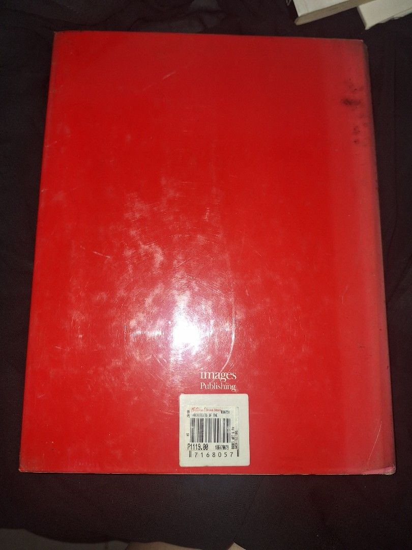 Architects of the New Millenium (Hardbound Book) (Category: Storybooks) located in Manila. Submitted by rayjidg (Listing ID 1384569793, Image 2). Description: A coffee table book featuring architects and their design. Glossy pages with full color, hard back cover. Lightly used but the cover has faded from sun exposure. Great for architecture students and architects. Meet up/pick up location: Sta. Mesa, Manila..