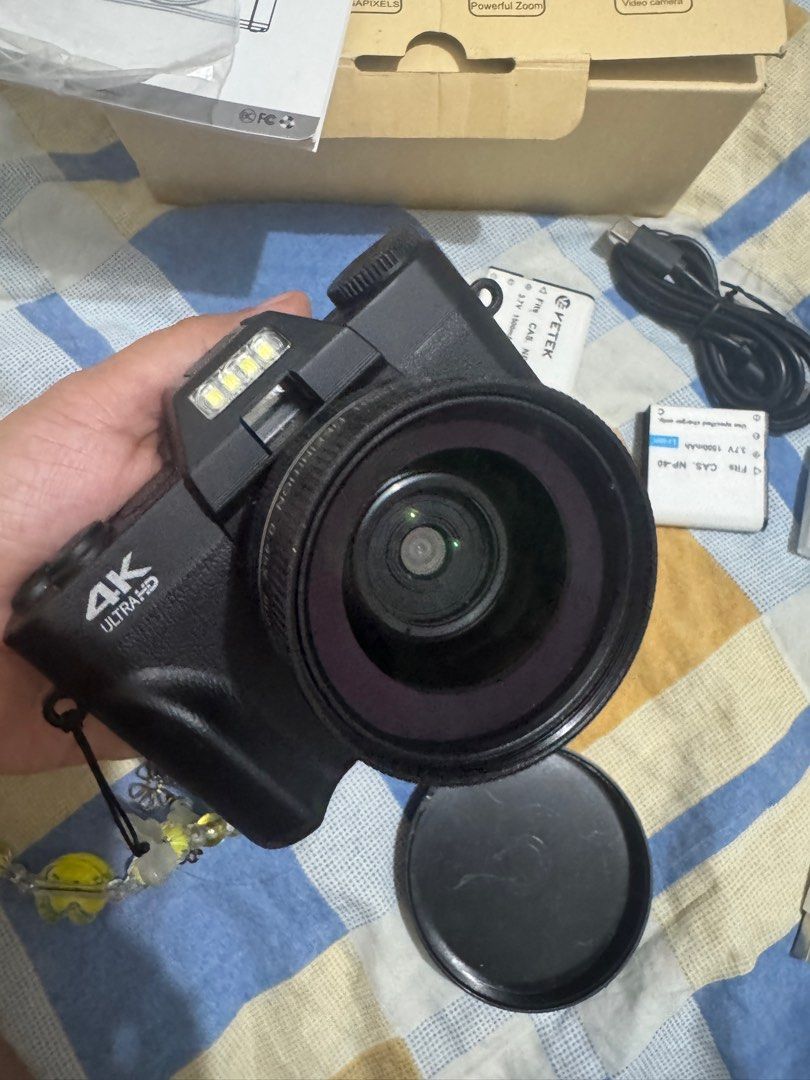 DIGITAL CAMERA WITH BOX FOR SALE (Category: Cameras) located in Pasay City. Submitted by kiwimango03 (Listing ID 1384626191, Image 3). Description: VETEK DIGITAL CAMERA FOR SALE WITH COMPLETE BOX, USER GUIDE, AND MANUAL WITH ZOOM WITH FREE 2 batteries FREE SD CARD READER, USB TO COMPUTER, CONNECT TO WIFI AND PHONE/iPHONE SEE ACTUAL PHOTOS Rfs: Declutter .