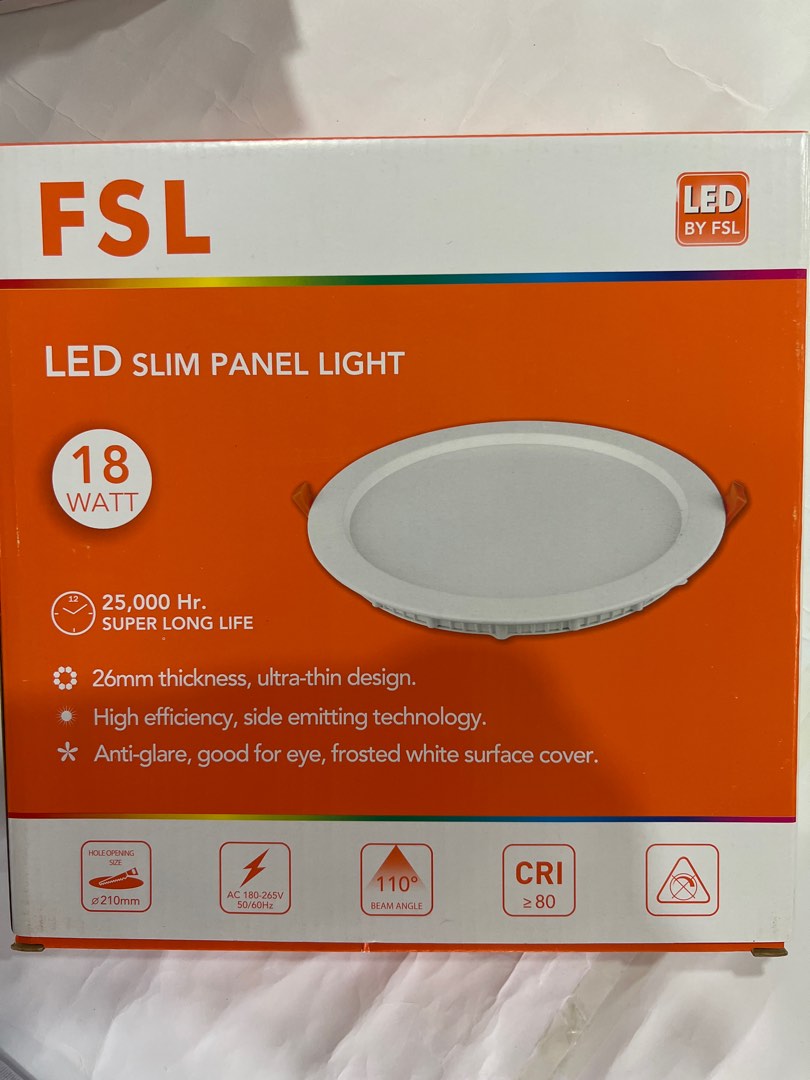 FSL LED Slim Panel Light 18W, FSP 1206, Daylight 6500K, Furniture ...