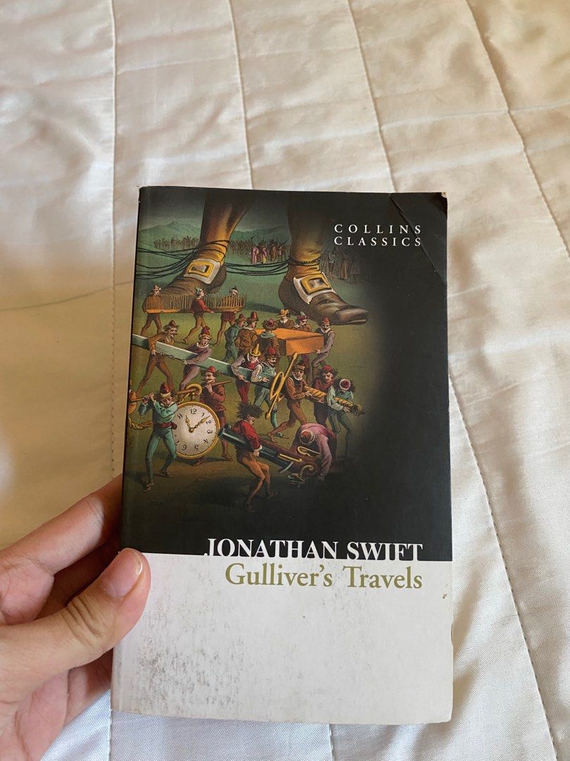 Gulliver's Travels by Jonathan Swift | Collins Classics Edition (Category: Storybooks) located in Talisay. Submitted by hiraoya (Listing ID 1383770447, Image 1). Description: Gulliver’s Travels, Jonathan Swift, Collins Classics, Fiction, Storybook, Novel, Book, Well used, Adventure, Fantasy, Classic literature.