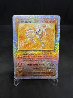Ungraded Holo Pokemon TCG Hitmonlee Reverse Holo 106/165 - Scarlet & Violet  151 Pokemon Card In Near Mint Condition 106/165 Hitmonlee Card