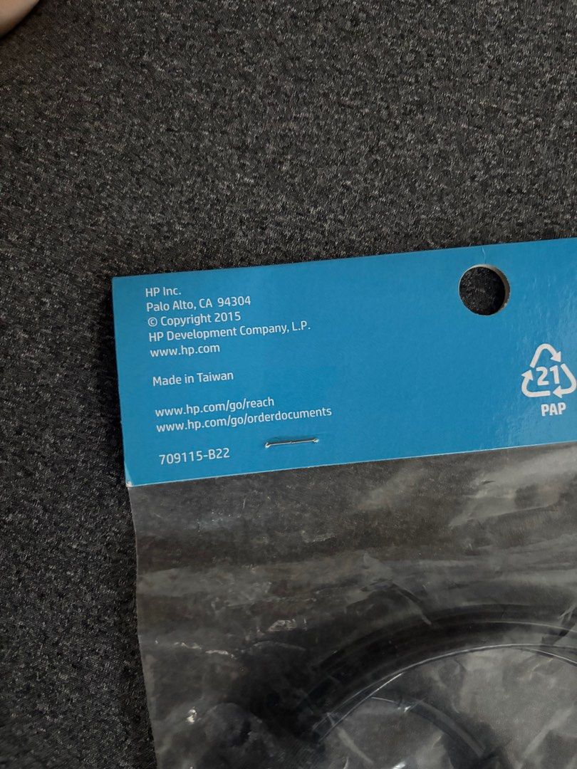 HP Laptop Keyed Cable Lock 10mm (Category: Cables & Adaptors) located in Mandaluyong City. Submitted by dear.eya (Listing ID 1384519396, Image 3). Description: BRAND NEW / SEALED HP Laptop Keyed Cable Lock 10mm 📌Condition: Brand New, Sealed 📌 Model: HP T1A62AA 📌 Includes: Keyed cable lock, 2 keys 📌Compatibility: Works with most HP laptops and other devices with a standard security lock slot 📌 Cable Diameter: 10mm steel cable MOP: GCash, Maya