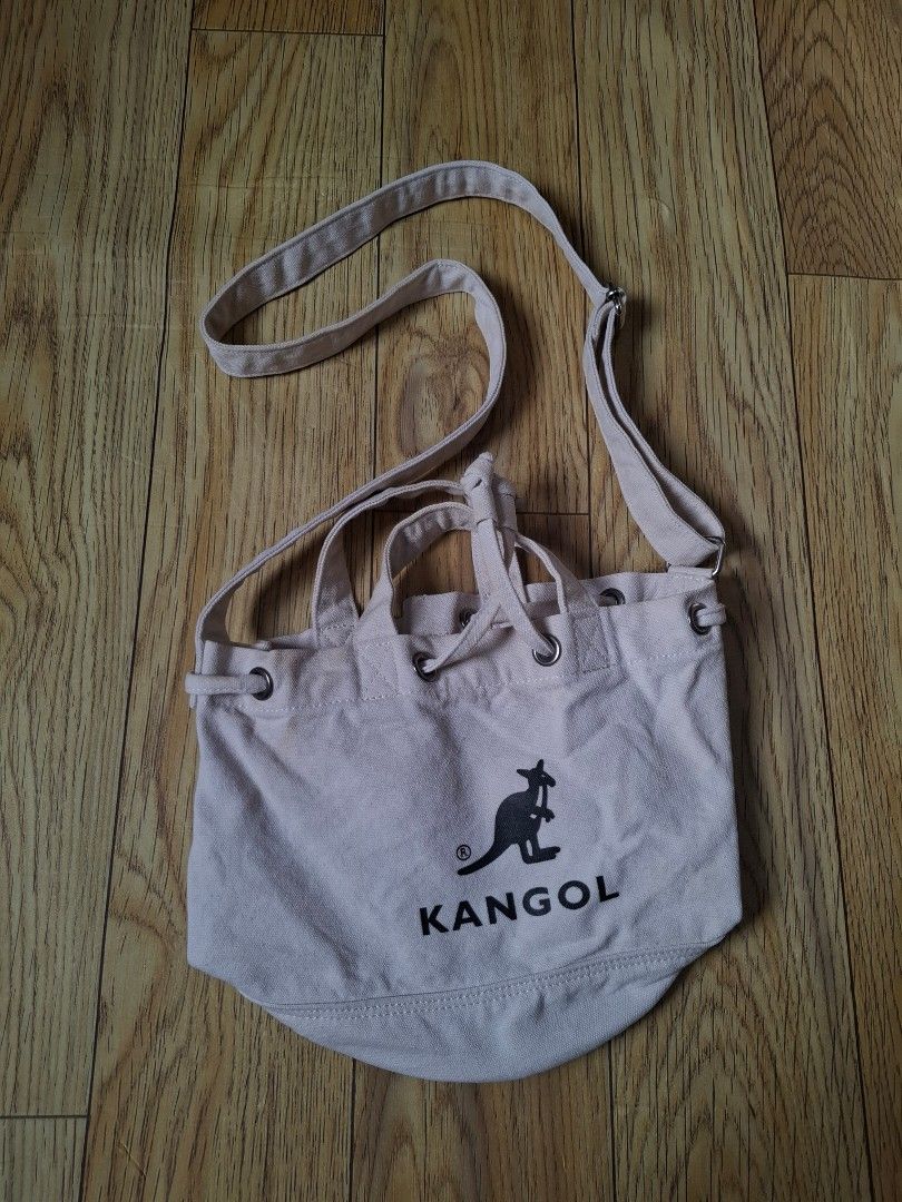 Kangol canvas bucket bag (Category: Luxury Bags & Wallets) located in Quezon City. Submitted by tranquillo_thriftlifestyle (Listing ID 1384520788, Image 1). Description: rush rush.
