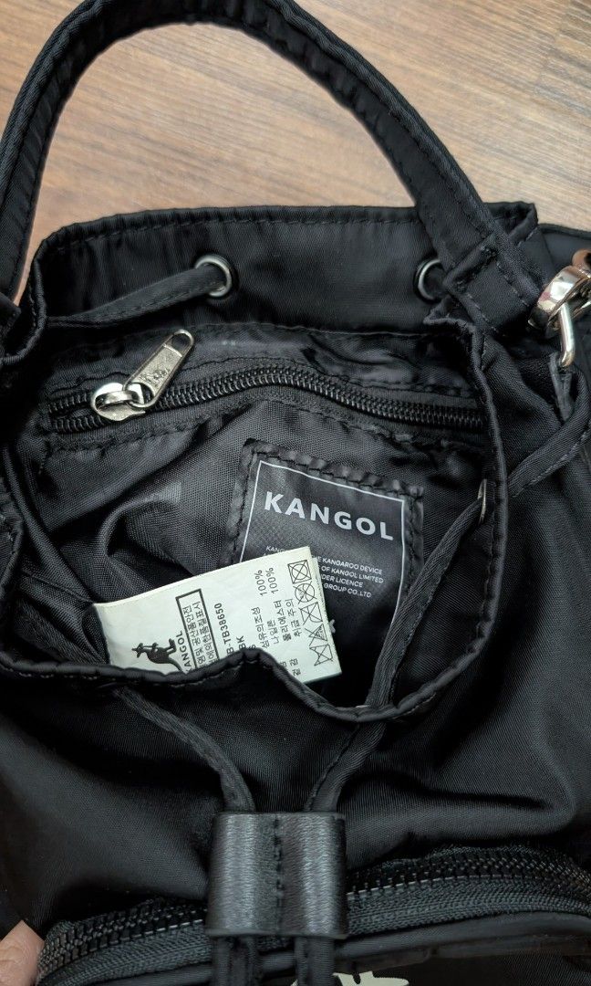 Kangol Nylon Bucket Bag with Coin Purse NO LONG STRAP (Category: Purses & Pouches) located in Rizal. Submitted by sheitla (Listing ID 1384589611, Image 3). Description: ⭐Authentic Preloved Kangol Nylon Bucket Bag in Black, with coin purse but NO LONG STRAP. 📍RFS: Decluttering, used once lang but I lost the long strap. ✌️Kindly DM me if you need additional pictures if interested Payment: Gcash, Gotyme or BPI Shipping: Shouldered by buyer, book vi