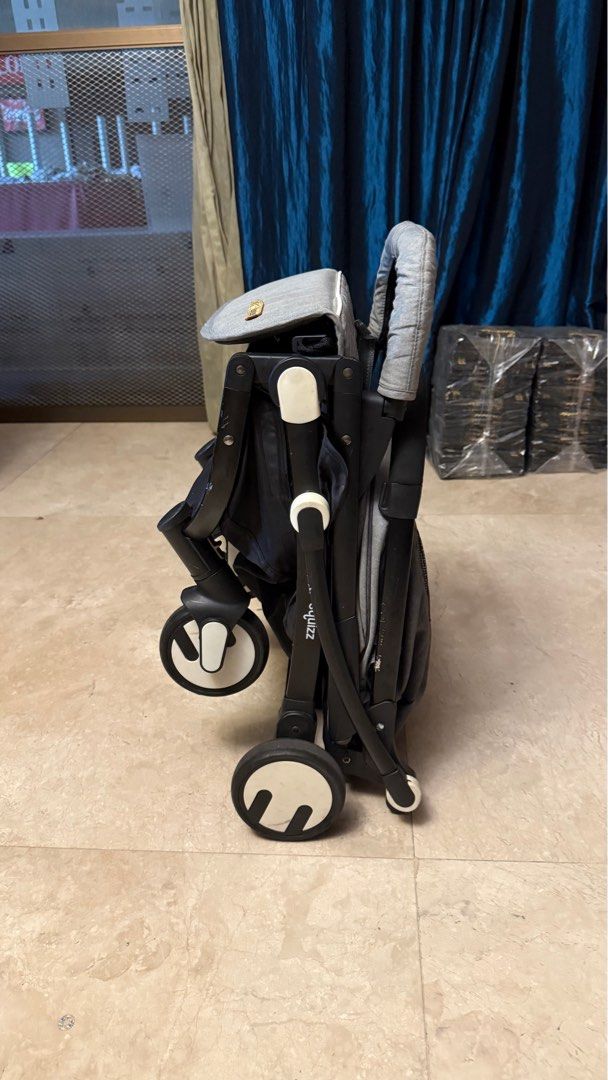 Looping Baby Stroller for SALE (Category: Strollers) located in Makati City. Submitted by tiuniverse (Listing ID 1384511134, Image 3). Description: Looping Squizz 1 Stroller (Pre-loved) • Lightweight & cabin-size • Reclines flat • 5-pt harness • Basket, canopy & carry bag included. • Newly washed Condition notes: Folding button damaged (doesn’t fold anymore). Bought in 2017. With minor scratches .