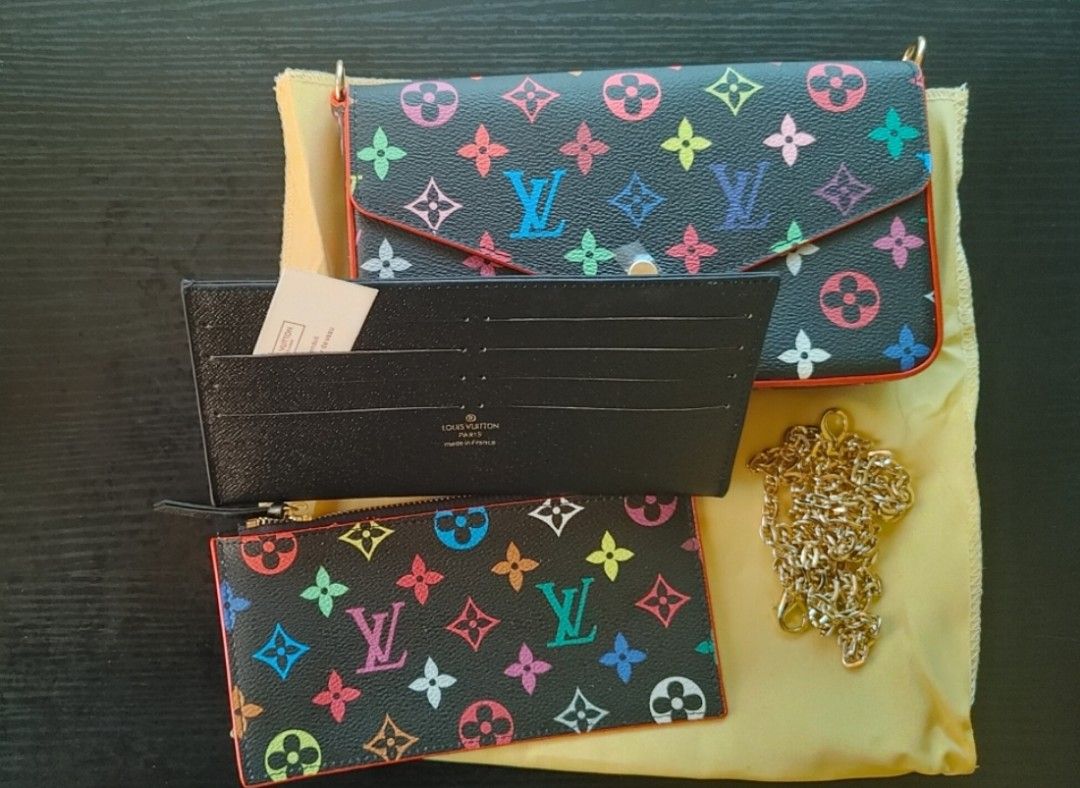 SALE❗❗❗LV multi colored envelope wallet on chain (Category: Luxury Bags & Wallets) located in San Jose. Submitted by lilysluxurycollections (Listing ID 1384435783, Image 2). Description: .
