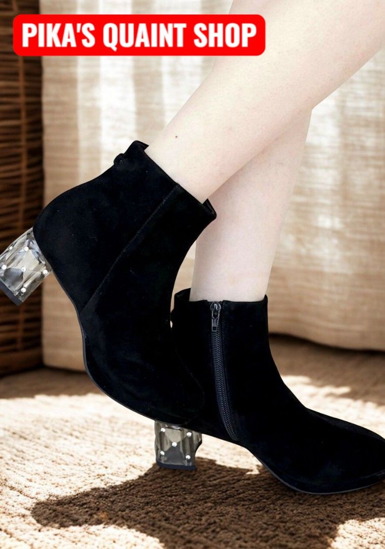 MAJESTIC LEGON SUEDE BOOTS (Category: Boots) located in Quezon City. Submitted by pikasquaintshop (Listing ID 1380266328, Image 2). Description: MAJESTIC LEGON SUEDE BOOTS Orig/New Retail Price: JP¥ 11,000 or Php 4,200++ Sale Price: Php 1,499 only!!! These boots are elegant with a ribbon that spreads softly with every step, giving them a feminine mood. The slightly brushed faux suede gives them a gentle and warm impression. The toe is also high, 
